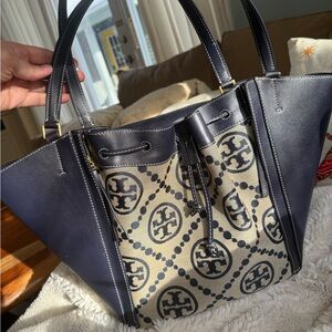Tory Burch McGraw Dragonfly T-Monogram Jacquard tote bag